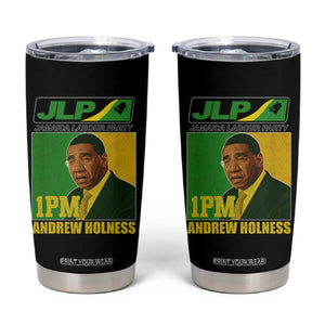 1PM Andrew Holness JPL Supporter Tumbler Cup Jamaica Labor Party Jamaican Political Pride TS02 Black Print Your Wear