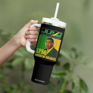 1PM Andrew Holness JPL Supporter Tumbler With Handle Jamaica Labor Party Jamaican Political Pride TS02 Print Your Wear