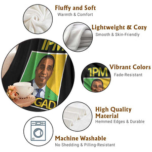 1PM BROGAD JLP Supporter Andrew Holness Throw Blanket Jamaica Labor Party Politics TS02 Print Your Wear