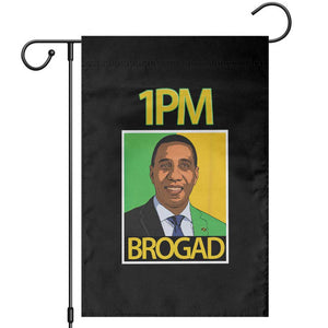1PM BROGAD JLP Supporter Andrew Holness Garden Flag Jamaica Labor Party Politics TS02 Black Print Your Wear