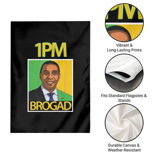 1PM BROGAD JLP Supporter Andrew Holness Garden Flag Jamaica Labor Party Politics TS02 Print Your Wear
