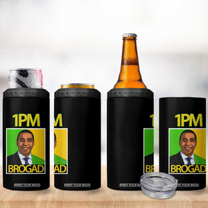 1PM BROGAD JLP Supporter Andrew Holness 4 in 1 Can Cooler Tumbler Jamaica Labor Party Politics TS02 Print Your Wear