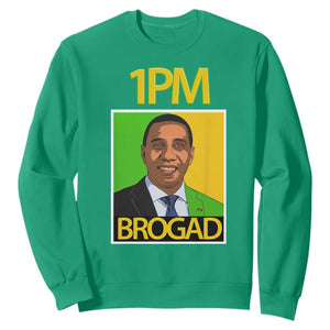 1PM BROGAD JLP Supporter Andrew Holness Sweatshirt Jamaica Labor Party Politics TS02 Irish Green Print Your Wear