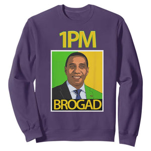 1PM BROGAD JLP Supporter Andrew Holness Sweatshirt Jamaica Labor Party Politics TS02 Purple Print Your Wear