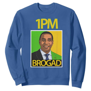 1PM BROGAD JLP Supporter Andrew Holness Sweatshirt Jamaica Labor Party Politics TS02 Royal Blue Print Your Wear