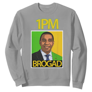 1PM BROGAD JLP Supporter Andrew Holness Sweatshirt Jamaica Labor Party Politics TS02 Sport Gray Print Your Wear
