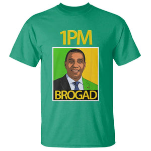 1PM BROGAD JLP Supporter Andrew Holness T Shirt Jamaica Labor Party Politics TS02 Irish Green Print Your Wear