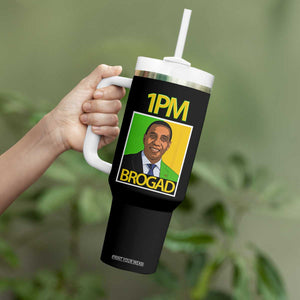 1PM BROGAD JLP Supporter Andrew Holness Tumbler With Handle Jamaica Labor Party Politics TS02 Print Your Wear