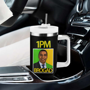 1PM BROGAD JLP Supporter Andrew Holness Tumbler With Handle Jamaica Labor Party Politics TS02 Print Your Wear