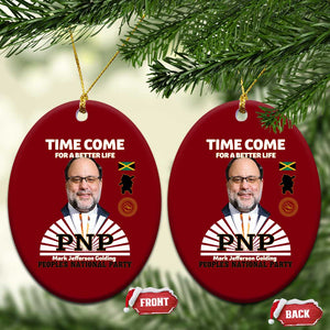 Mark Golding PNP Supporter Ceramic Ornament Time Come for a Better Life Jamaica Politics People's National Party TS02 Print Your Wear
