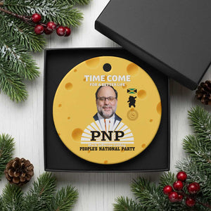 Mark Golding PNP Supporter Ceramic Ornament Time Come for a Better Life Jamaica Politics People's National Party TS02 1pc Yellow Cheese Print Your Wear