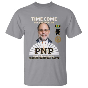 Mark Golding PNP Supporter T Shirt Time Come for a Better Life Jamaica Politics People's National Party TS02 Sport Gray Print Your Wear