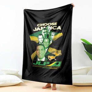 Choose Jamaica JLP Supporter Throw Blanket Patriotic Leaders Jamaica Jamaica Labor Party Politics TS02 Print Your Wear