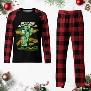 Choose Jamaica JLP Supporter Plaid Pajama Set Patriotic Leaders Jamaica Jamaica Labor Party Politics TS02 Buffalo Plaid Print Your Wear