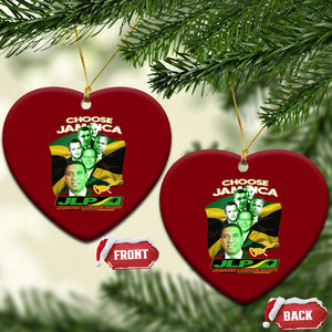 Choose Jamaica JLP Supporter Ceramic Ornament Patriotic Leaders Jamaica Jamaica Labor Party Politics TS02 Print Your Wear