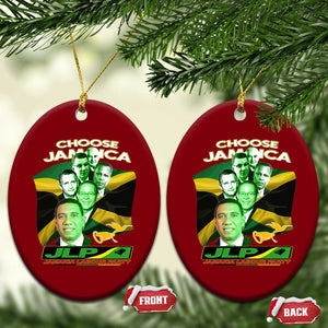 Choose Jamaica JLP Supporter Ceramic Ornament Patriotic Leaders Jamaica Jamaica Labor Party Politics TS02 Print Your Wear