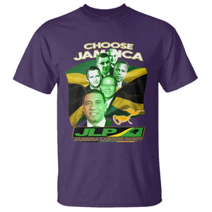 Choose Jamaica JLP Supporter T Shirt Patriotic Leaders Jamaica Jamaica Labor Party Politics TS02 Purple Print Your Wear