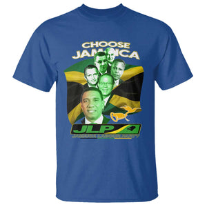 Choose Jamaica JLP Supporter T Shirt Patriotic Leaders Jamaica Jamaica Labor Party Politics TS02 Royal Blue Print Your Wear