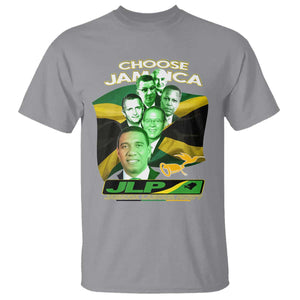 Choose Jamaica JLP Supporter T Shirt Patriotic Leaders Jamaica Jamaica Labor Party Politics TS02 Sport Gray Print Your Wear