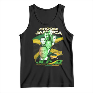 Choose Jamaica JLP Supporter Tank Top Patriotic Leaders Jamaica Jamaica Labor Party Politics TS02 Black Print Your Wear