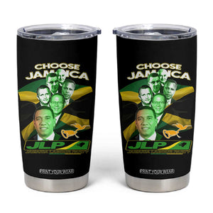 Choose Jamaica JLP Supporter Tumbler Cup Patriotic Leaders Jamaica Jamaica Labor Party Politics TS02 Black Print Your Wear