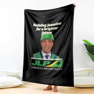 Dr Most Hon Andrew Holness JLP Supporter Throw Blanket Building Jamaica for a Brighter Future Jamaica Labor Party Politics TS02 Print Your Wear