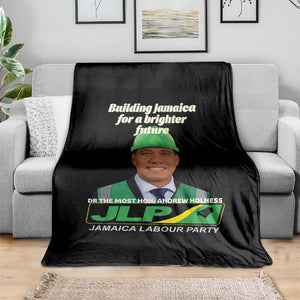 Dr Most Hon Andrew Holness JLP Supporter Throw Blanket Building Jamaica for a Brighter Future Jamaica Labor Party Politics TS02 Print Your Wear