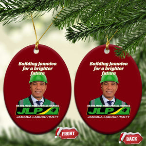 Dr Most Hon Andrew Holness JLP Supporter Ceramic Ornament Building Jamaica for a Brighter Future Jamaica Labor Party Politics TS02 Print Your Wear