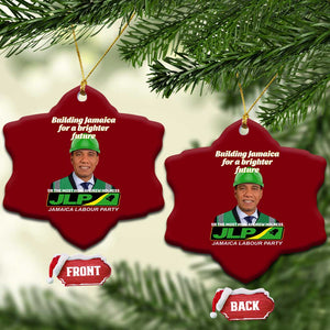 Dr Most Hon Andrew Holness JLP Supporter Ceramic Ornament Building Jamaica for a Brighter Future Jamaica Labor Party Politics TS02 Print Your Wear