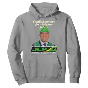 Dr Most Hon Andrew Holness JLP Supporter Hoodie Building Jamaica for a Brighter Future Jamaica Labor Party Politics TS02 Sport Gray Print Your Wear