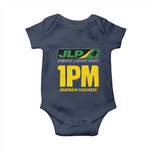 1PM Andrew Holness Baby Onesie Support JLP Jamaica Labour Party TS02 Navy Print Your Wear