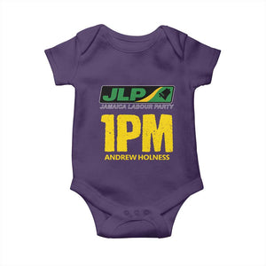 1PM Andrew Holness Baby Onesie Support JLP Jamaica Labour Party TS02 Purple Print Your Wear