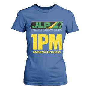 1PM Andrew Holness T Shirt For Women Support JLP Jamaica Labour Party TS02 Royal Blue Print Your Wear