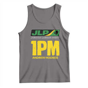 1PM Andrew Holness Tank Top Support JLP Jamaica Labour Party TS02 Deep Heather Print Your Wear