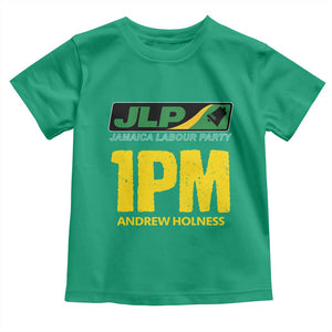 1PM Andrew Holness Toddler T Shirt Support JLP Jamaica Labour Party TS02 Irish Green Print Your Wear