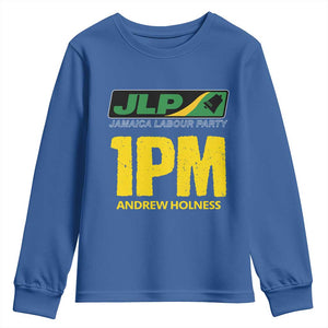 1PM Andrew Holness Youth Sweatshirt Support JLP Jamaica Labour Party TS02 Royal Blue Print Your Wear