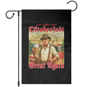 Make Oktoberfest Great Again Garden Flag Funny Trump Patriotic Beer Festival Parody TS02 Black Print Your Wear