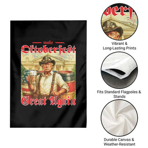 Make Oktoberfest Great Again Garden Flag Funny Trump Patriotic Beer Festival Parody TS02 Print Your Wear