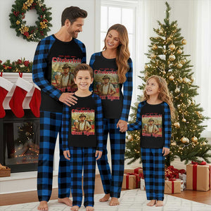 Make Oktoberfest Great Again Plaid Pajama Set Funny Trump Patriotic Beer Festival Parody TS02 Blue Plaid Print Your Wear