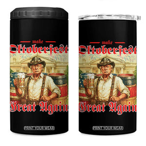Make Oktoberfest Great Again 4 in 1 Can Cooler Tumbler Funny Trump Patriotic Beer Festival Parody TS02 One Size: 16 oz Black Print Your Wear