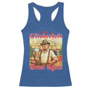 Make Oktoberfest Great Again Racerback Tank Top Funny Trump Patriotic Beer Festival Parody TS02 Royal Blue Print Your Wear