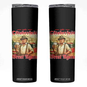Make Oktoberfest Great Again Skinny Tumbler Funny Trump Patriotic Beer Festival Parody TS02 Black Print Your Wear