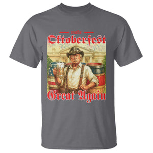 Make Oktoberfest Great Again T Shirt Funny Trump Patriotic Beer Festival Parody TS02 Charcoal Print Your Wear
