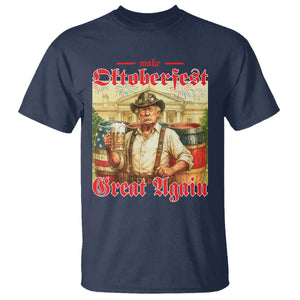 Make Oktoberfest Great Again T Shirt Funny Trump Patriotic Beer Festival Parody TS02 Navy Print Your Wear