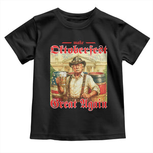 Make Oktoberfest Great Again Toddler T Shirt Funny Trump Patriotic Beer Festival Parody TS02 Black Print Your Wear