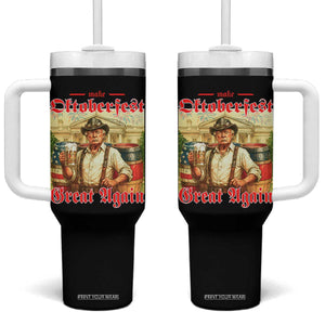 Make Oktoberfest Great Again Tumbler With Handle Funny Trump Patriotic Beer Festival Parody TS02 One Size: 40 oz Black Print Your Wear