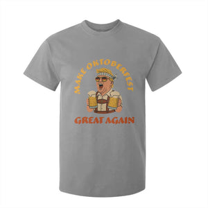 Make Oktoberfest Great Again T Shirt For Kid Funny Trump Bavarian Costume Party Beer Festival TS02 Sport Gray Print Your Wear