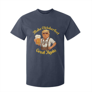 Make Oktoberfest Great Again T Shirt For Kid Funny Trump Bavarian Beer Festival Drinking Party TS02 Navy Print Your Wear