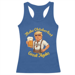 Make Oktoberfest Great Again Racerback Tank Top Funny Trump Bavarian Beer Festival Drinking Party TS02 Royal Blue Print Your Wear