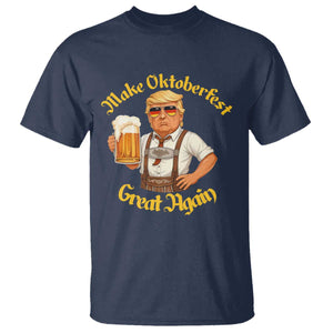 Make Oktoberfest Great Again T Shirt Funny Trump Bavarian Beer Festival Drinking Party TS02 Navy Print Your Wear